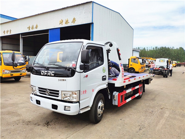熱銷(xiāo)藍(lán)牌一拖二平板清障車(chē)，C證即可駕駛